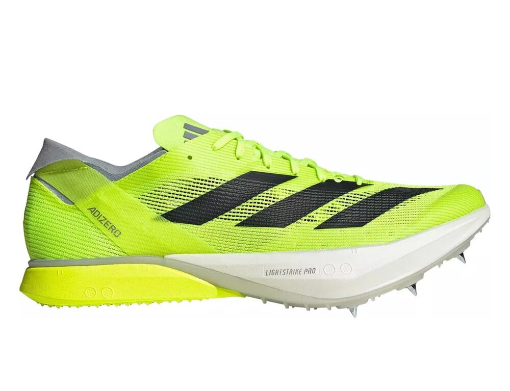 Adidas Adizero Avanti Distance Track Spikes Bright Yellow Men's Size 8.5 NEW